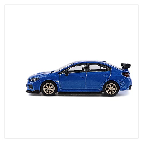 Voitures Miniatures En Métal 1 64 Für Subaru S207 WRX STI Legierung Automodell Metalldruckguss Simulation Jungengeschenk Fertigmodell(Blau) von OWYALQ