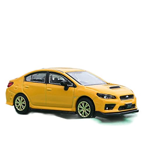 Voitures Miniatures En Métal 1 64 Für Subaru S207 WRX STI Legierung Automodell Metalldruckguss Simulation Jungengeschenk Fertigmodell(Yellow) von OWYALQ