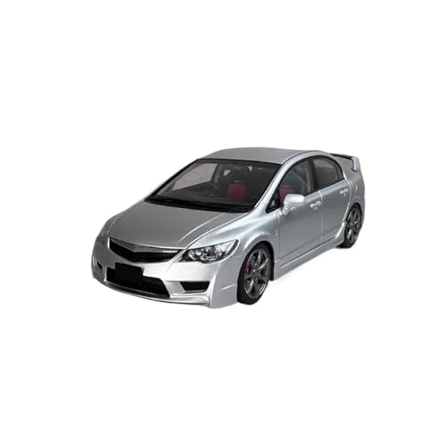 Voitures Miniatures En Métal 1:18 Für Honda Civic Type R (FD2) 2007 Legierung Vollständig Offene Auto Modell Replik Fahrzeuge Sammlung Fertigmodell(Silver) von OWYALQ