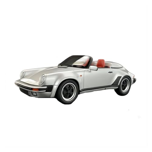 Voitures Miniatures En Métal 1:18 Für Porsche 911 3.2 Speedster Silber Druckguss-Modellauto Miniaturfahrzeug Spielzeugsammlung Für Erwachsene Fertigmodell von OWYALQ