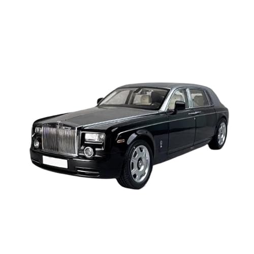 Voitures Miniatures En Métal 1:18 Für Rolls-Royce Phantom Four Door Extended Edition Legierungsauto-Modellsammlung Statische Dekoration Fertigmodell(Black Silver) von OWYALQ
