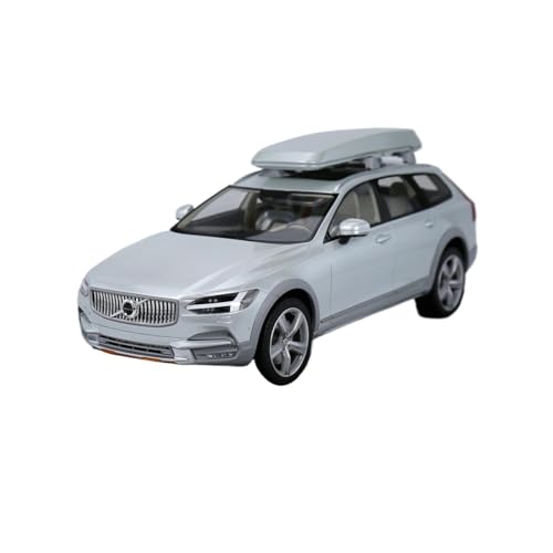 Voitures Miniatures En Métal 1:18 Für Volvo V90 CC Klassische Fahrzeug Simulation Legierung Modell Hause Dekoration Metall Auto Sammlerstücke Fertigmodell(Silver) von OWYALQ