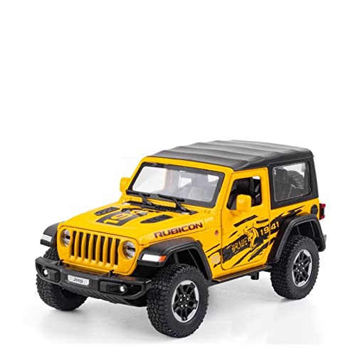 Voitures Miniatures En Métal 1:20 Für Wrangler Rubicon Diecast Spielzeug Geländewagen Modellauto Kinder Geschenk Fertigmodell(D) von OWYALQ