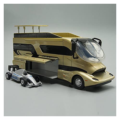 Voitures Miniatures En Métal 1:50 Metalldruckguss-Modell-Spielzeug Luxus-Reisemobil-Freizeit-Rückzug Mit Sound-Licht Fertigmodell(Gold) von OWYALQ