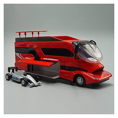 Voitures Miniatures En Métal 1:50 Metalldruckguss-Modell-Spielzeug Luxus-Reisemobil-Freizeit-Rückzug Mit Sound-Licht Fertigmodell(Rot) von OWYALQ