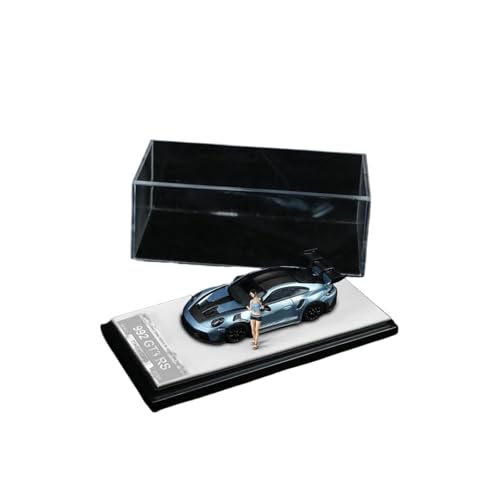 Voitures Miniatures En Métal 1:64 Für Porsche 992 GT3 RS Legierung Auto Modell Miniatur Fahrzeug Spiel Geschenk Ornamente Fertigmodell(Blue-A) von OWYALQ