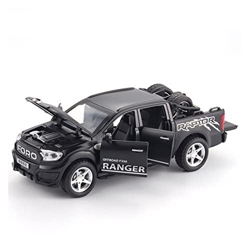 Voitures Miniatures En Métal Ford 1 32 Hochsimuliertes Automodell Spielzeug Kinderheimtextilien Fertigmodell(Schwarz) von OWYALQ