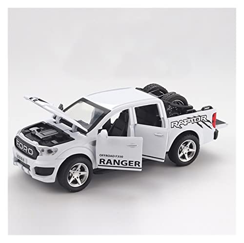 Voitures Miniatures En Métal Ford 1 32 Hochsimuliertes Automodell Spielzeug Kinderheimtextilien Fertigmodell(White) von OWYALQ