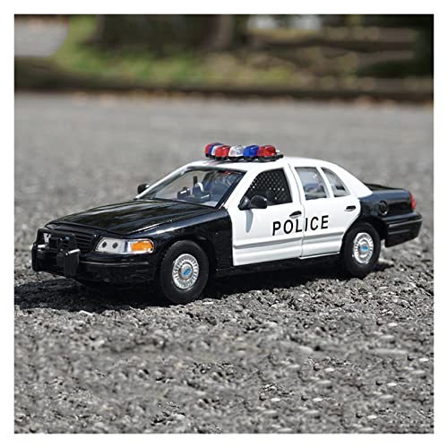 Voitures Miniatures En Métal Ford Victoria 1999 1 24 Taxi Polizei Legierung Simulation Metall Spielzeugauto for Kinder Geschenksammlung Fertigmodell(A) von OWYALQ