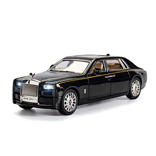 Voitures Miniatures En Métal Für Boutique Car 1 24 Alloy Simulation Belt Sound Und Light Pull Back Automodell Kindergeschenk Fertigmodell(Schwarz) von OWYALQ