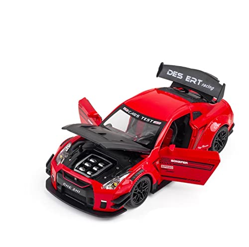 Voitures Miniatures En Métal Für Boutique Car 1 24 Legierungsautomodell Kinderspielzeugauto Pullback-Sammelauto Fertigmodell(Rot) von OWYALQ