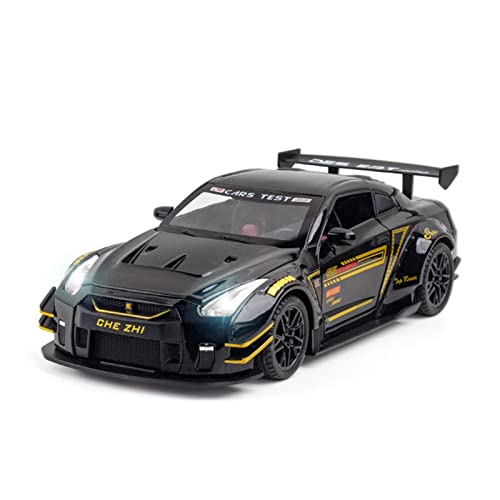 Voitures Miniatures En Métal Für Boutique Car 1 24 Legierungsautomodell Kinderspielzeugauto Pullback-Sammelauto Fertigmodell(Schwarz) von OWYALQ