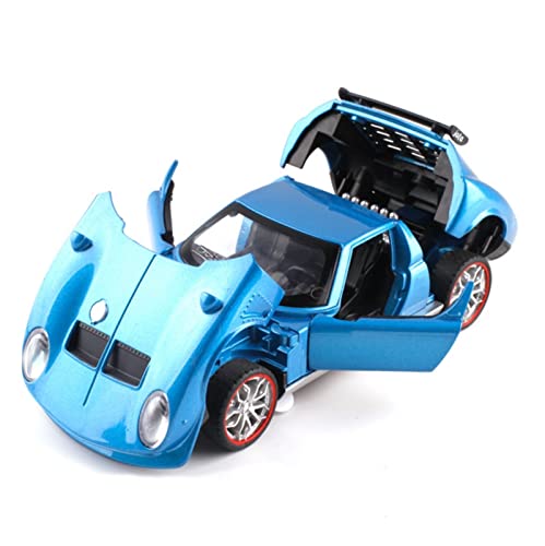Voitures Miniatures En Métal Für Boutique Car 1 32 Pull Back Kann Die Tür Spielzeugauto Kinder Erwachsene Geburtstagsgeschenk Öffnen Fertigmodell(Blau) von OWYALQ