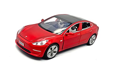 Voitures Miniatures En Métal Für Brandneue Luxusautos 1 32 Hochwertige Geschenklegierung Für Die Heimdekoration Mit Ton Und Licht Fertigmodell(Rot) von OWYALQ