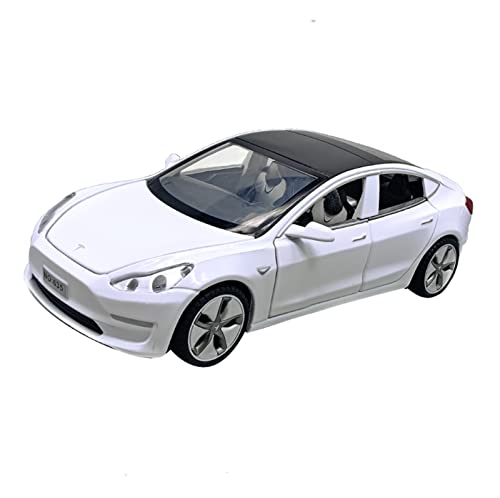 Voitures Miniatures En Métal Für Brandneue Luxusautos 1 32 Hochwertige Geschenklegierung Für Die Heimdekoration Mit Ton Und Licht Fertigmodell(White) von OWYALQ