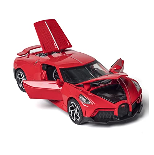 Voitures Miniatures En Métal Für Brandneue Sportwagen 1 32 Spielzeugauto Modellauto Zinklegierung Spielzeugauto Mit Sound Und Licht Zurückziehen Fertigmodell(Rot) von OWYALQ