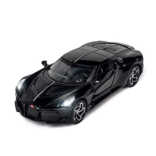 Voitures Miniatures En Métal Für Brandneue Sportwagen 1 32 Spielzeugauto Modellauto Zinklegierung Spielzeugauto Mit Sound Und Licht Zurückziehen Fertigmodell(Schwarz) von OWYALQ