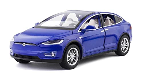 Voitures Miniatures En Métal Für Brandneues Auto 1 24 Spielzeugauto Modellauto Zinklegierung Spielzeugauto Mit Sound Und Licht Zurückziehen Fertigmodell(Blau) von OWYALQ