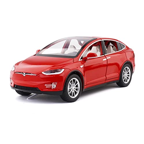 Voitures Miniatures En Métal Für Brandneues Auto 1 24 Spielzeugauto Modellauto Zinklegierung Spielzeugauto Mit Sound Und Licht Zurückziehen Fertigmodell(Rot) von OWYALQ