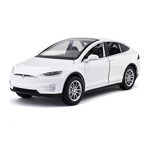 Voitures Miniatures En Métal Für Brandneues Auto 1 24 Spielzeugauto Modellauto Zinklegierung Spielzeugauto Mit Sound Und Licht Zurückziehen Fertigmodell(White) von OWYALQ