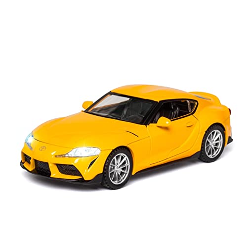 Voitures Miniatures En Métal Für Brandneues Auto 1 32 Hochsimuliertes Automodell Spielzeug Kinderheimtextilien Fertigmodell(Yellow) von OWYALQ