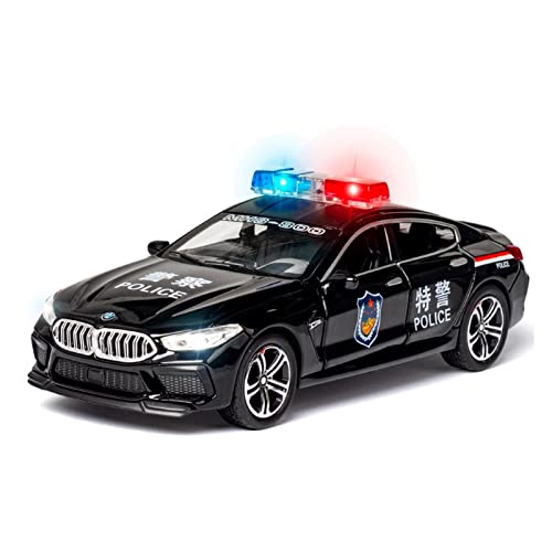 Voitures Miniatures En Métal Für Brandneues M8 Polizeiauto 1 32 Spielzeugauto Modell Metallauto Rückziehauto Geeignet Für Kinderspielzeug Fertigmodell(Schwarz) von OWYALQ