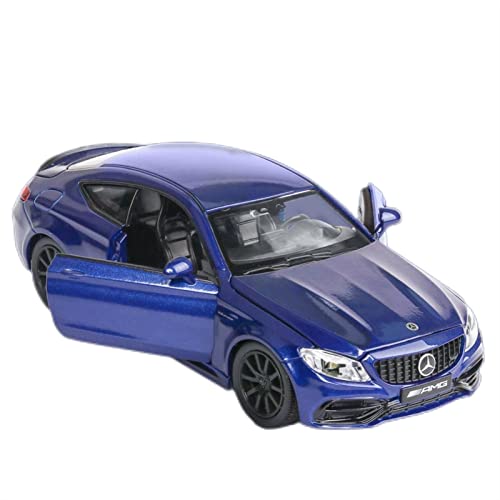 Voitures Miniatures En Métal Für C63S-AMG 1 32 Sportwagen Legierungsmaterial Kinderspielzeugautomodell Mit Ton Und Licht Fertigmodell(Blau) von OWYALQ