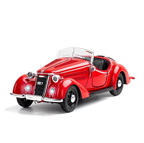 Voitures Miniatures En Métal Für Classic Vintage Sports Car 1 32 Alloy Simulation Belt Sound Und Light Pull Back Automodell Kindergeschenk Fertigmodell(Rot) von OWYALQ