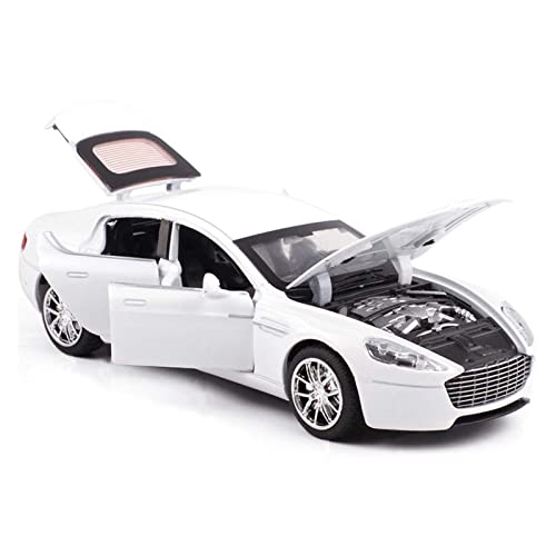 Voitures Miniatures En Métal Für Cool Car 1 32 Alloy Simulation Belt Sound Und Light Pull Back Automodell Kindergeschenk Fertigmodell(White) von OWYALQ