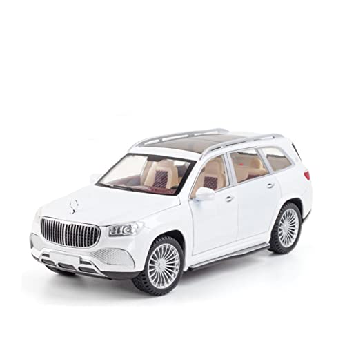 Voitures Miniatures En Métal Für Fine Luxury Car 1 24 Hochsimuliertes Automodell Spielzeug Kinderheimdekoration Fertigmodell(White) von OWYALQ