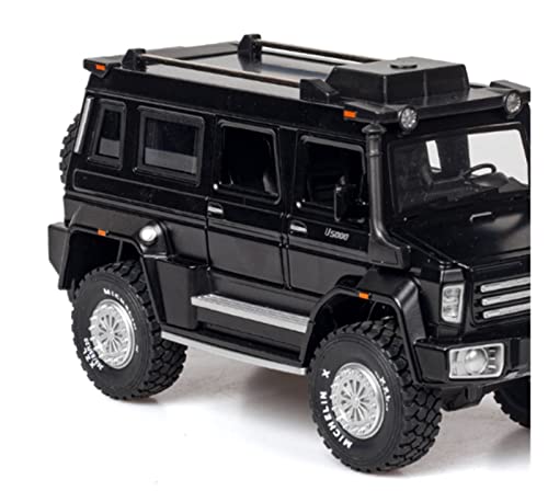 Voitures Miniatures En Métal Für Geländewagen 1 28 Erwachsene Sammlerstücke Kinderpädagogisches Spielzeugautomodell Mit Sound Und Licht Fertigmodell(Schwarz) von OWYALQ