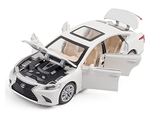 Voitures Miniatures En Métal Für Lexus 1 32 Legierungssimulationsgürtel Sound Und Licht Ziehen Automodell Kindergeschenk Zurück Fertigmodell(White) von OWYALQ