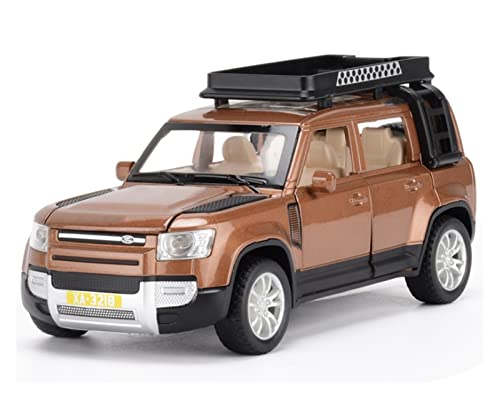 Voitures Miniatures En Métal Für Luxury Car 1 32 Pull Back Kann Die Tür Spielzeugauto Kinder Erwachsene Geburtstagsgeschenk Öffnen Fertigmodell(Brown) von OWYALQ