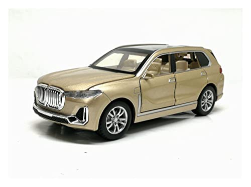 Voitures Miniatures En Métal Für Luxury Car 1 32 Pull Back Kann Die Tür Spielzeugauto Kinder Erwachsene Geburtstagsgeschenk Öffnen Fertigmodell(Gold) von OWYALQ
