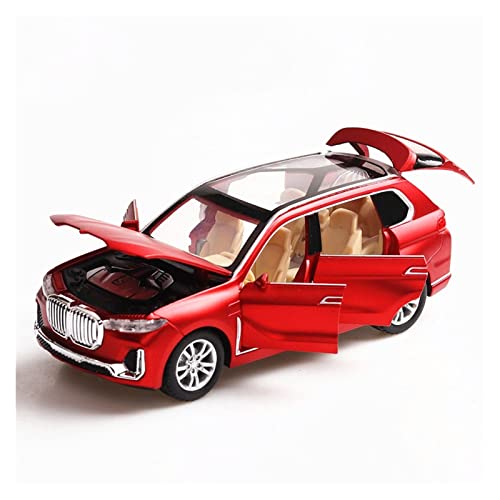 Voitures Miniatures En Métal Für Luxury Car 1 32 Pull Back Kann Die Tür Spielzeugauto Kinder Erwachsene Geburtstagsgeschenk Öffnen Fertigmodell(Rot) von OWYALQ