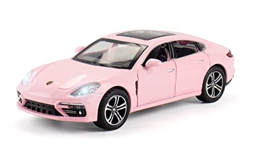 Voitures Miniatures En Métal Für Luxusautos 1 32 Legierungssimulationsgürtel Sound Und Licht Ziehen Automodell Kindergeschenk Zurück Fertigmodell(Rosa) von OWYALQ