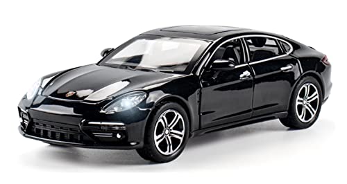Voitures Miniatures En Métal Für Luxusautos 1 32 Legierungssimulationsgürtel Sound Und Licht Ziehen Automodell Kindergeschenk Zurück Fertigmodell(Schwarz) von OWYALQ