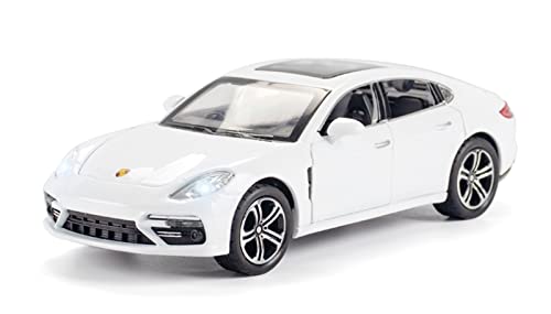 Voitures Miniatures En Métal Für Luxusautos 1 32 Legierungssimulationsgürtel Sound Und Licht Ziehen Automodell Kindergeschenk Zurück Fertigmodell(White) von OWYALQ