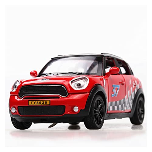 Voitures Miniatures En Métal Für Mini Car 1 32 Alloy Automodell Kinderspielzeugauto Pull Back Collection Car Fertigmodell(Rot) von OWYALQ