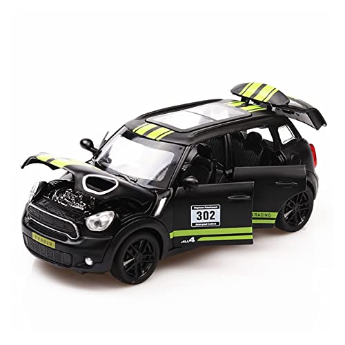 Voitures Miniatures En Métal Für Mini Car 1 32 Alloy Automodell Kinderspielzeugauto Pull Back Collection Car Fertigmodell(Schwarz) von OWYALQ