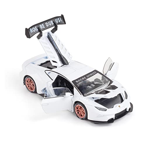 Voitures Miniatures En Métal Für Premium Sports Car 1 32 Pull Back Kann Die Tür Spielzeugauto Kinder Erwachsene Geburtstagsgeschenk Öffnen Fertigmodell(White) von OWYALQ