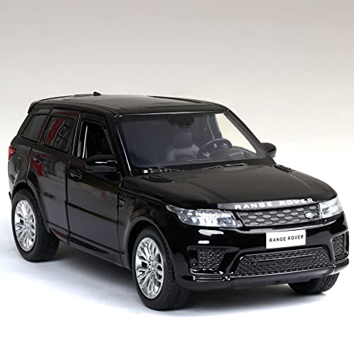 Voitures Miniatures En Métal Für Range Rover 1 32 Heimdekoration Hochwertige Geschenklegierung Mit Ton Und Licht Fertigmodell(Schwarz) von OWYALQ