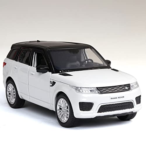 Voitures Miniatures En Métal Für Range Rover 1 32 Heimdekoration Hochwertige Geschenklegierung Mit Ton Und Licht Fertigmodell(White) von OWYALQ