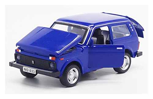 Voitures Miniatures En Métal Für Russian Classic Car 1 32 Hochsimuliertes Automodell Spielzeug Kinderheimdekoration Fertigmodell(Blau) von OWYALQ