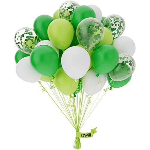 Luftballons Grüne Weiße Konfetti 50 Stück,25cm,Dschungel Luftballons,Luftballons Geburtstag für Deko Geburtstag,Deko Hochzeit,Party Deko,Geburtstag Jungen Luftballons Grüne Weiße Konfetti 50 Stück,25cm,Dschungel Luftballons,Luftballons Geburtstag für Deko Geburtstag,Deko Hochzeit,Party Deko,Geburtstag Jungen von OWill