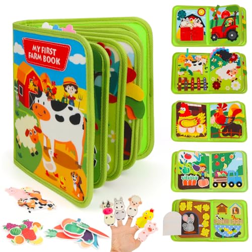OWill Montessori Busy Brett, Bauernhof, Grün (P) (20-1) von OWill