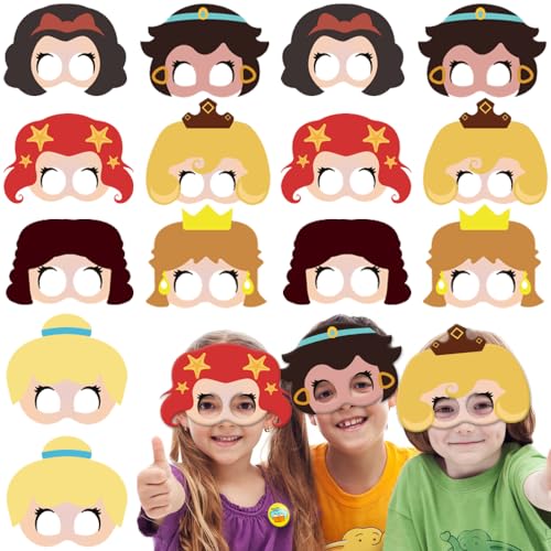 OXINO 14 Stück Princess Masken für Kinder, Kindermasken Geburtstag, Augenmaske, Charakter Masken, Halbmasken Kinder, Cosplay Masken für Birthday Party Favors, Weihnachten, Halloween, Kindergeburtstag OXINO 14 Stück Princess Masken für Kinder, Kindermasken Geburtstag, Augenmaske, Charakter Masken, Halbmasken Kinder, Cosplay Masken für Birthday Party Favors, Weihnachten, Halloween, Kindergeburtstag von OXINO