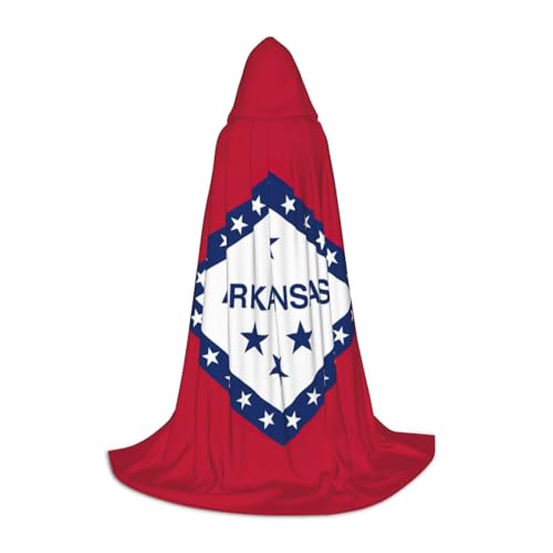 OXKGHHO Arkansas Umhang mit Staatsflagge, langer Umhang mit Kapuze, Vampir- und Halloween-Kostüme, perfekt für Rollenspiele und Partys OXKGHHO Arkansas Umhang mit Staatsflagge, langer Umhang mit Kapuze, Vampir- und Halloween-Kostüme, perfekt für Rollenspiele und Partys von OXKGHHO