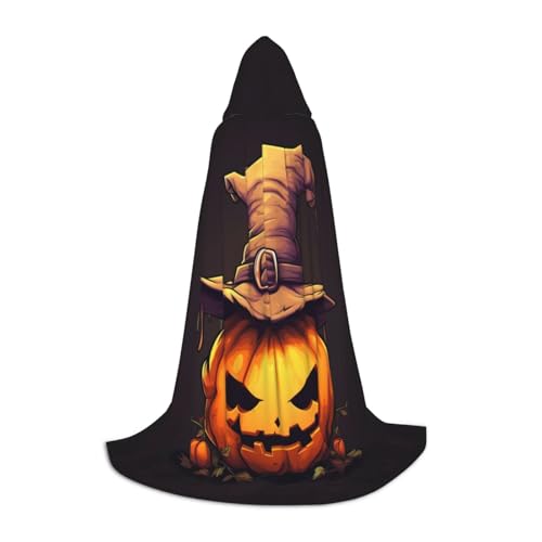 OXKGHHO Langer Halloween-Umhang mit niedlichem Kürbisdruck, mit Kapuze, Vampir- und Halloween-Kostüme, perfekt für Rollenspiele und Partys OXKGHHO Langer Halloween-Umhang mit niedlichem Kürbisdruck, mit Kapuze, Vampir- und Halloween-Kostüme, perfekt für Rollenspiele und Partys von OXKGHHO