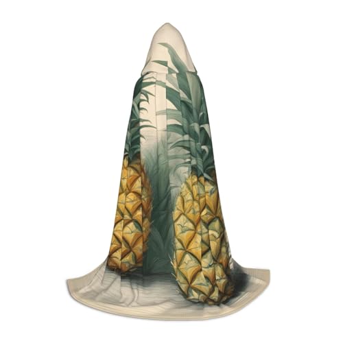 OXKGHHO Langer Umhang mit Ananas-Druck, mit Kapuze, Vampir- und Halloween-Kostüme, perfekt für Rollenspiele und Partys OXKGHHO Langer Umhang mit Ananas-Druck, mit Kapuze, Vampir- und Halloween-Kostüme, perfekt für Rollenspiele und Partys von OXKGHHO